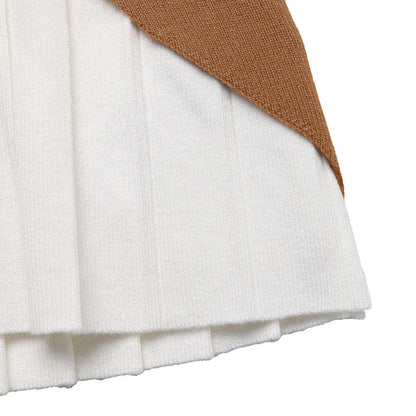 Women's Elegant Knit Top with Contrasting Shirt Collar NOVAE