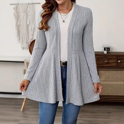 Women's Long Cardigan with Swing Hem NOVAE