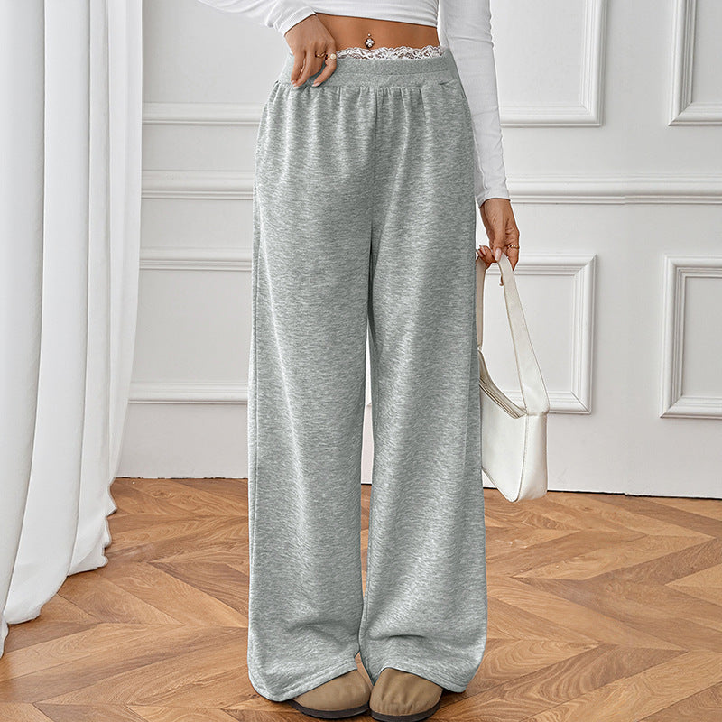 Women's Comfortable and Casual Long Trousers with Elastic Waistband NOVAE