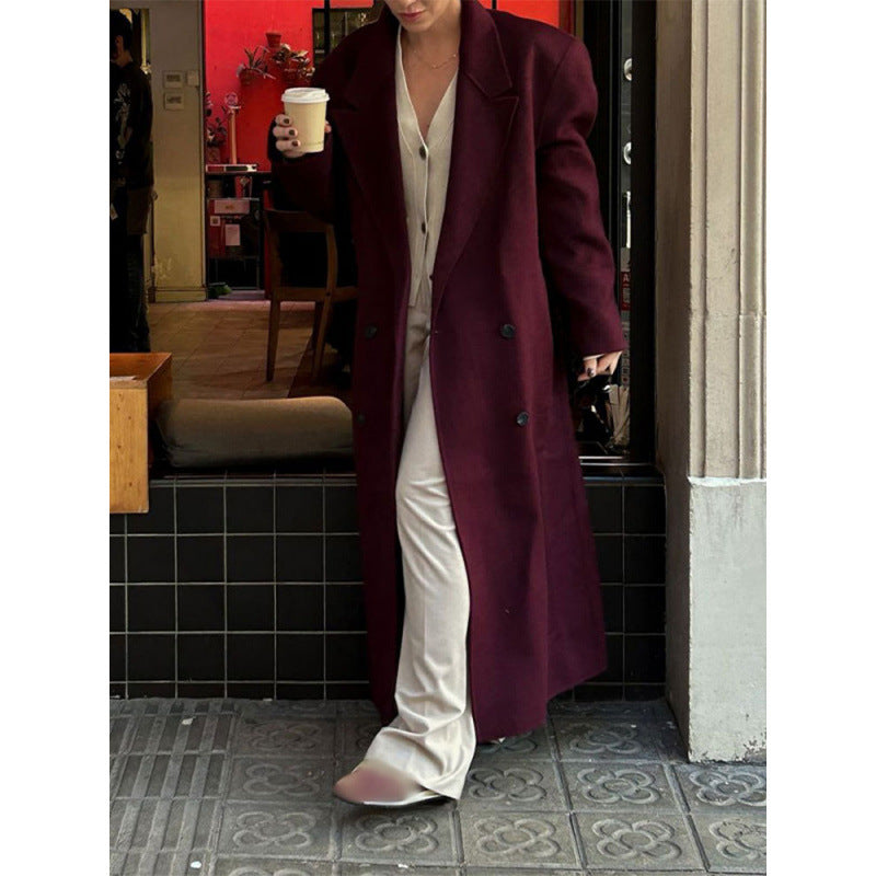 Women's elegant double trench coat with a wide cut NOVAE