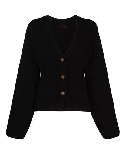 Women's cardigan with a wide cut and decorative buttons NOVAE