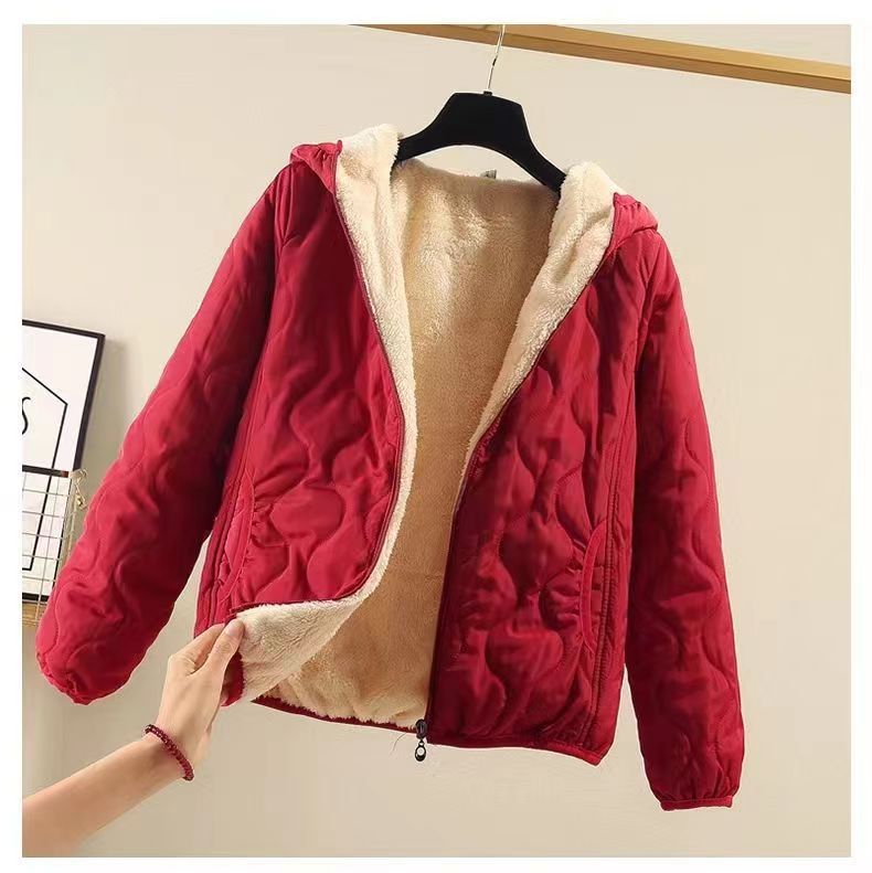 Women's quilted winter jacket with hood NOVAE