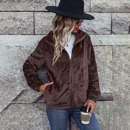 Women's cozy fleece jacket NOVAE