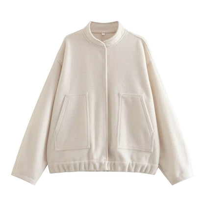 Women's casual oversized jacket made of high-quality fabric NOVAE