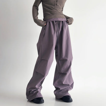 Women's casual cargo trousers with a wide cut and practical pockets NOVAE