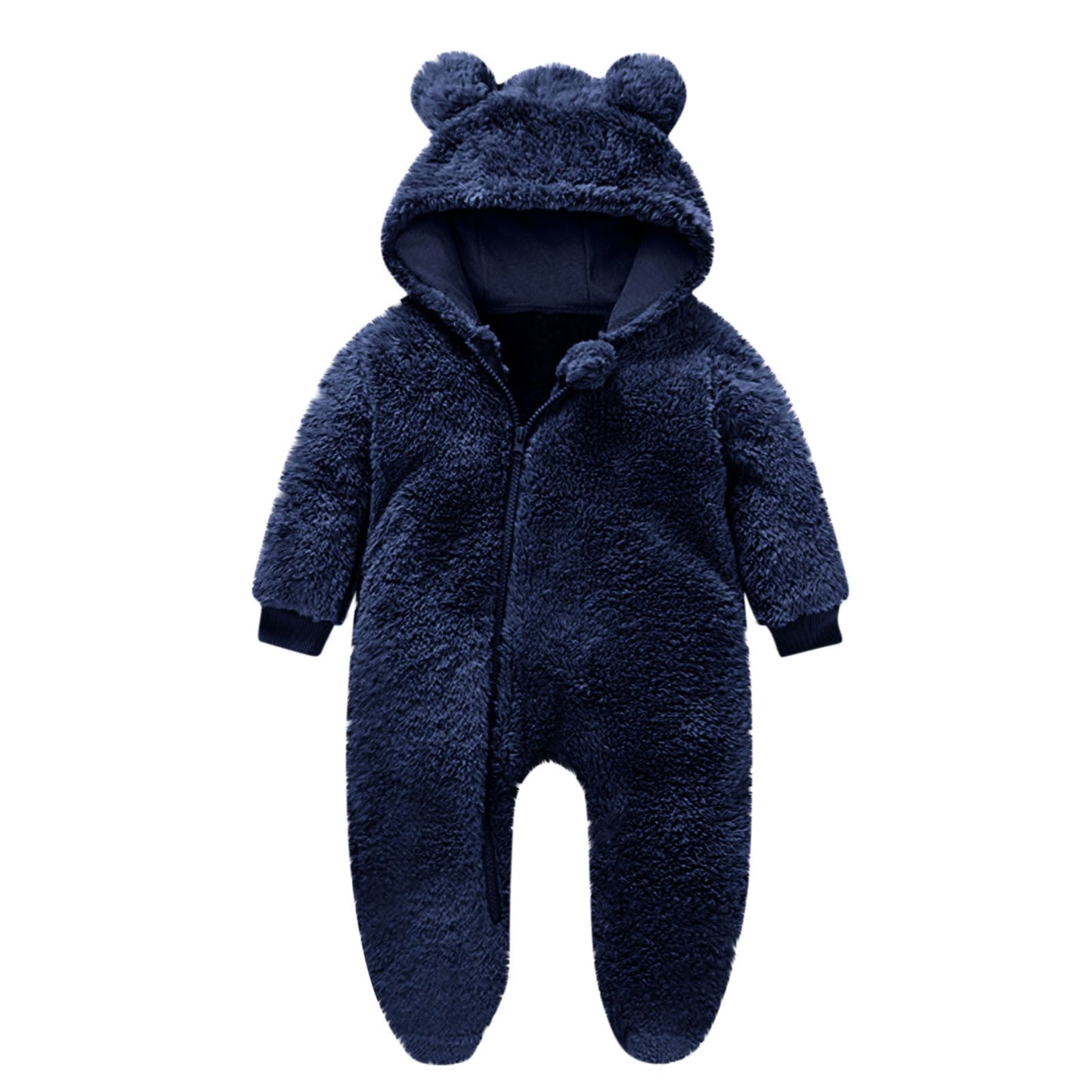 Toddler Fleece Overall with Bear Ears NOVAE