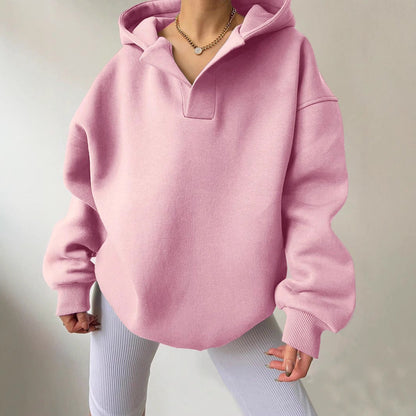 Women's Oversized Hoodie with Unique Collar NOVAE