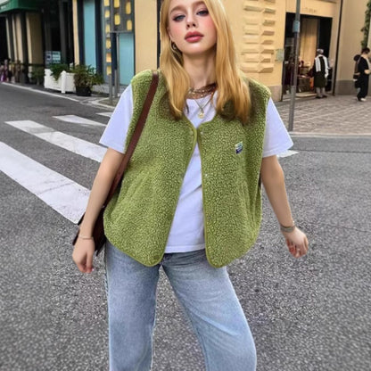 Women's lined vest with side pockets NOVAE