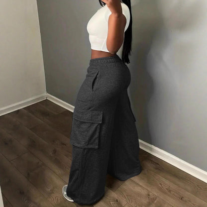 Women's palazzo style cargo pants NOVAE