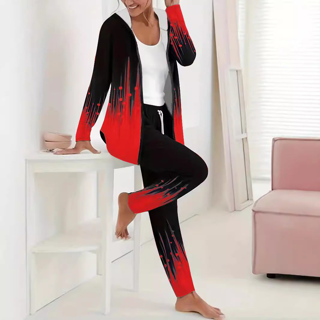 Women's sporty leisure suit with modern gradient details NOVAE