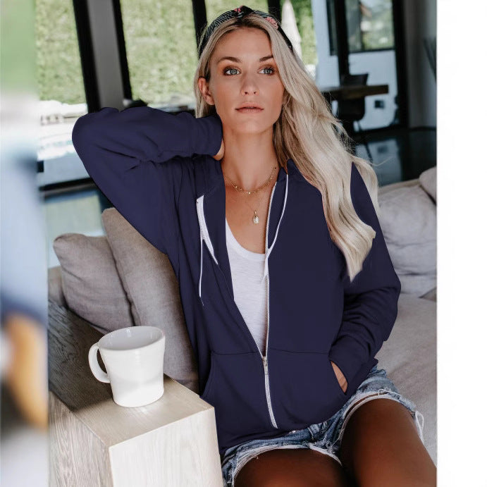 Women's Comfortable Hooded Jacket with Classic Cut and Practical Pockets NOVAE