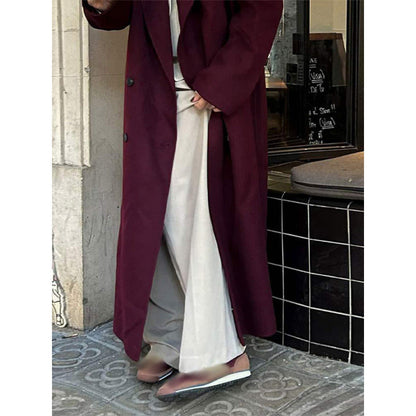 Women's elegant double trench coat with a wide cut NOVAE