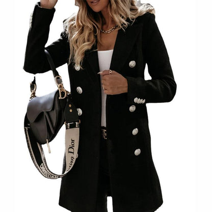 Women's elegant double-button coat NOVAE