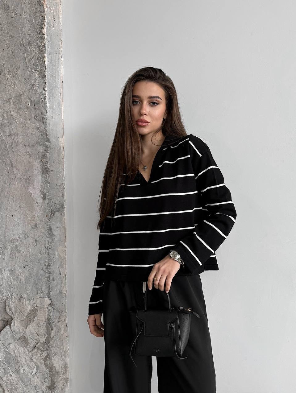 Women's casual striped sweater NOVAE