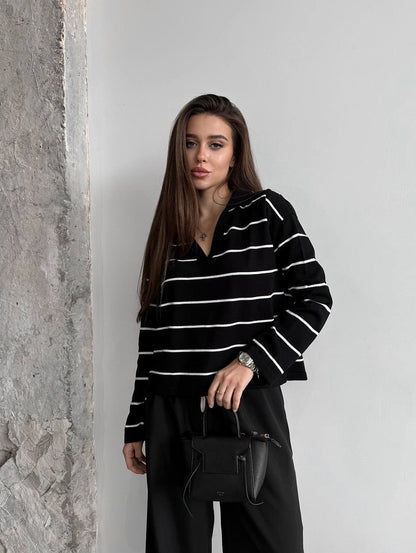 Women's casual striped sweater NOVAE