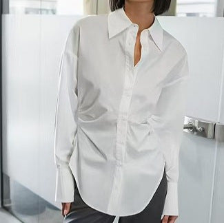 Women's Oversized Blouse with Modern Details NOVAE