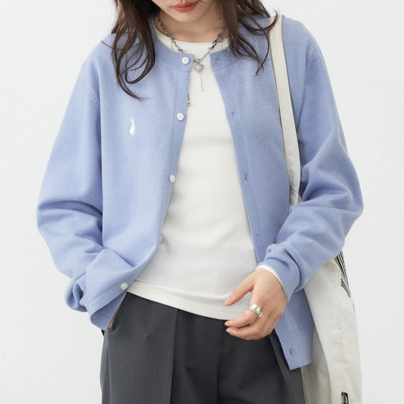 Women's soft cardigan with fine button details and elegant design NOVAE