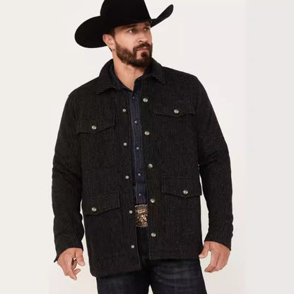 Men's comfortable and durable cotton jacket with practical pockets NOVAE