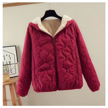 Women's quilted winter jacket with hood NOVAE