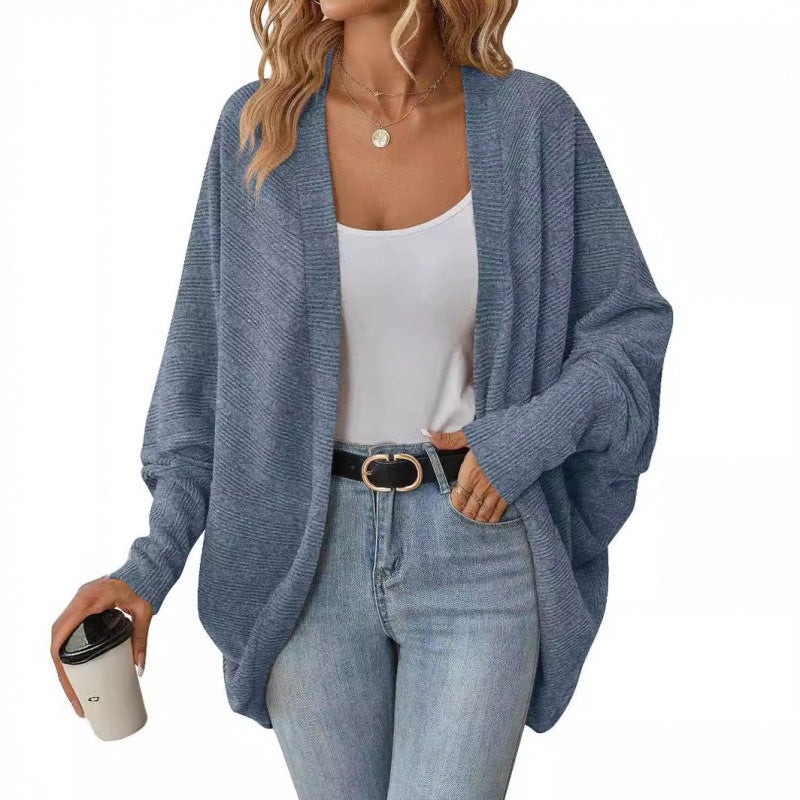 Women's casual cardigan with oversized cut and relaxed sleeves NOVAE