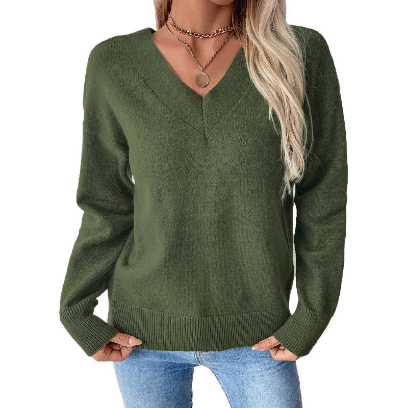 Women's V-neck sweater NOVAE