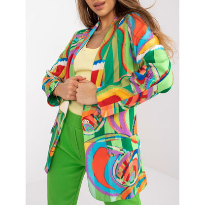 Women's elegant blazer with colorful pattern and modern accents NOVAE
