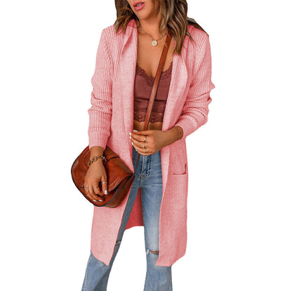 Women's cardigan in a casual oversized style with pockets NOVAE