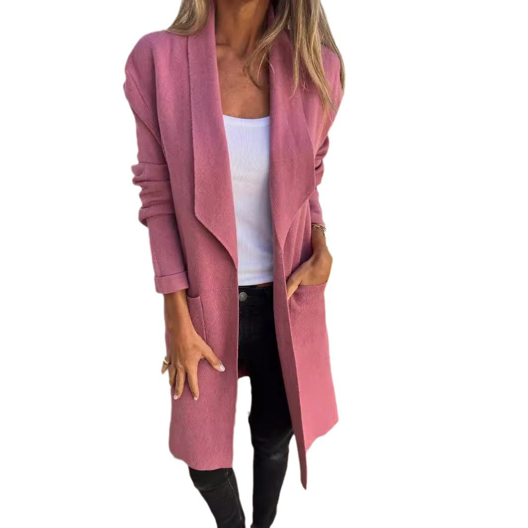 Women's oversized wrap jacket with structured design and elegant details NOVAE