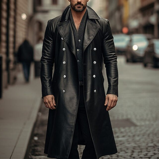 Men's Elegant and Shiny Trench Coat NOVAE