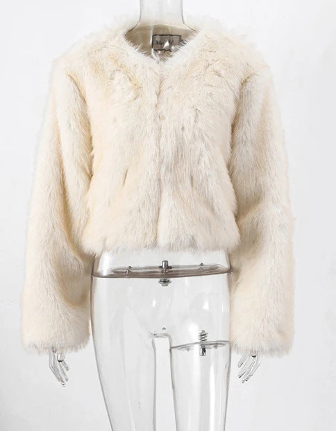 Women's Cozy and Elegant Faux Fur Jacket NOVAE