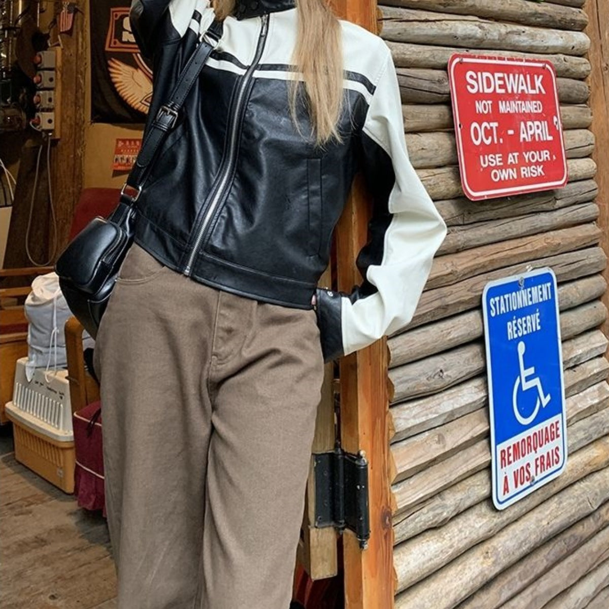 Women's stylish sports jacket with contrasting stripes and high collar NOVAE