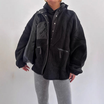 Women's oversized fleece jacket NOVAE