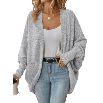 Women's casual cardigan with oversized cut and relaxed sleeves NOVAE
