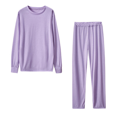 Women's Long Sleeve Pajama Set with Elastic Pants NOVAE