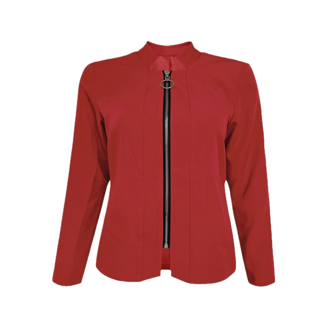 Women's elegant jacket with full-length zipper and slim fit NOVAE