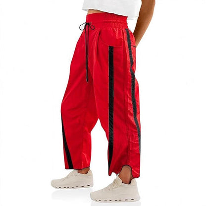 Women's casual leisure trousers with side panels NOVAE