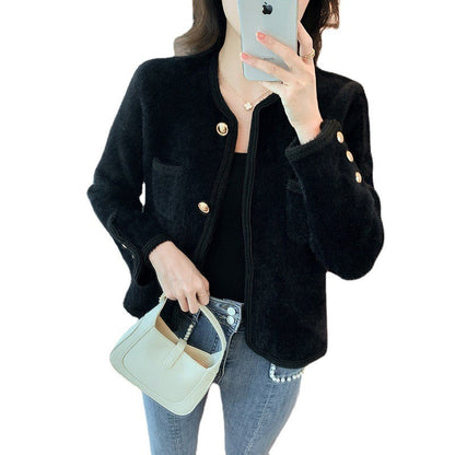 Women's elegant cardigan with gold buttons NOVAE