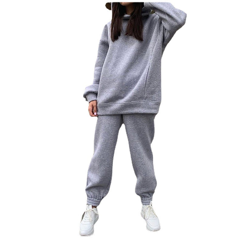 Women's casual jogging suit with soft material and elastic waistband NOVAE
