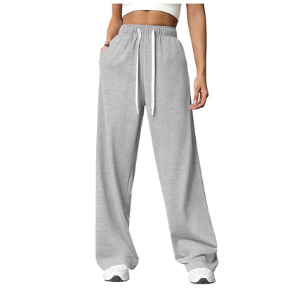 Women's comfortable sports trousers in a casual cut with an elastic waistband NOVAE