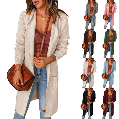 Women's cardigan in a casual oversized style with pockets NOVAE