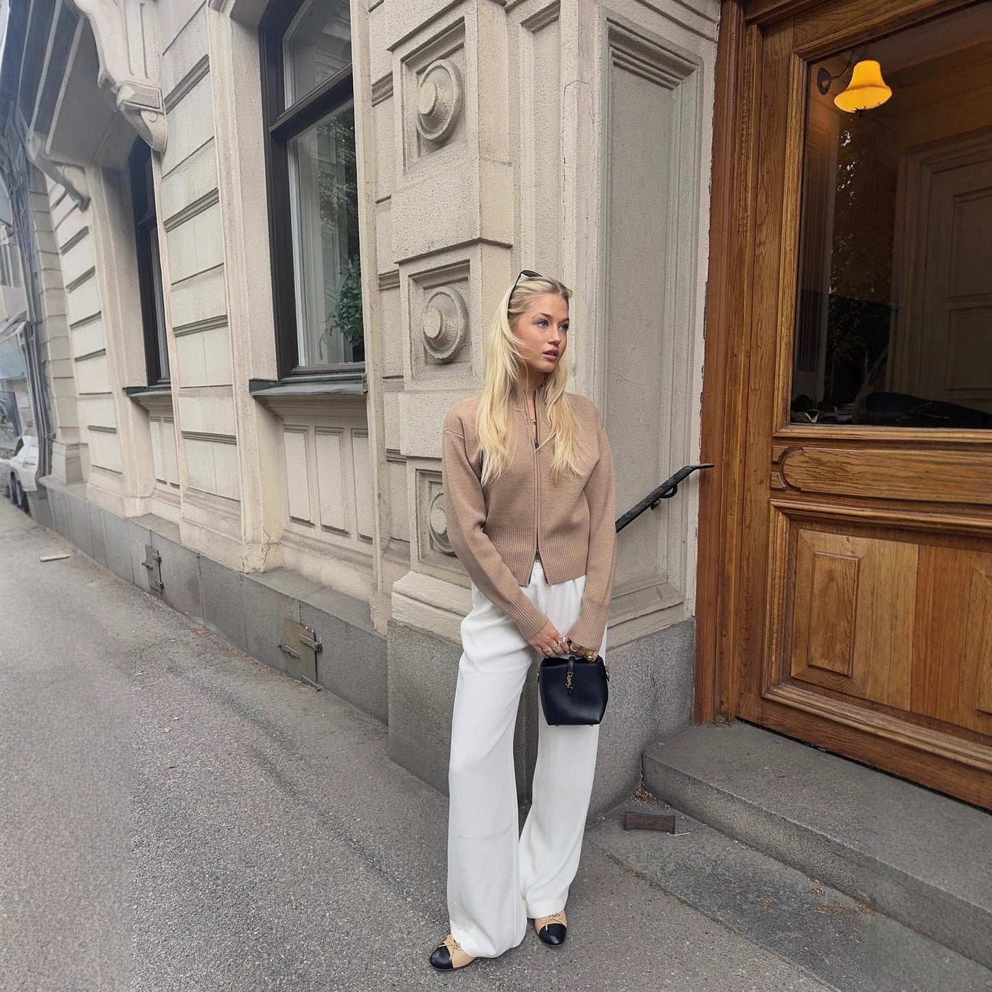 Women's Elegant Cardigan with Full Zip NOVAE