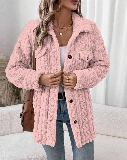 Women's structured cardigan with patch pockets NOVAE