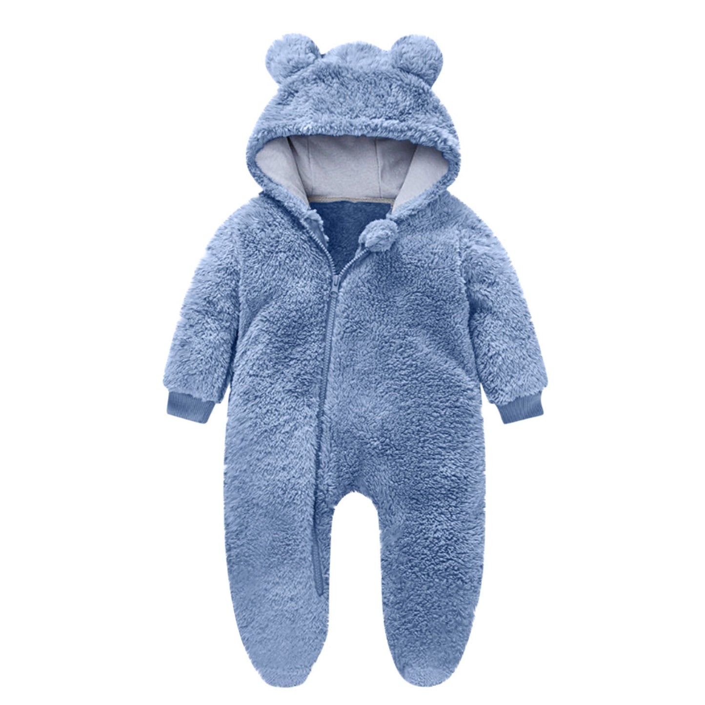 Toddler Fleece Overall with Bear Ears NOVAE