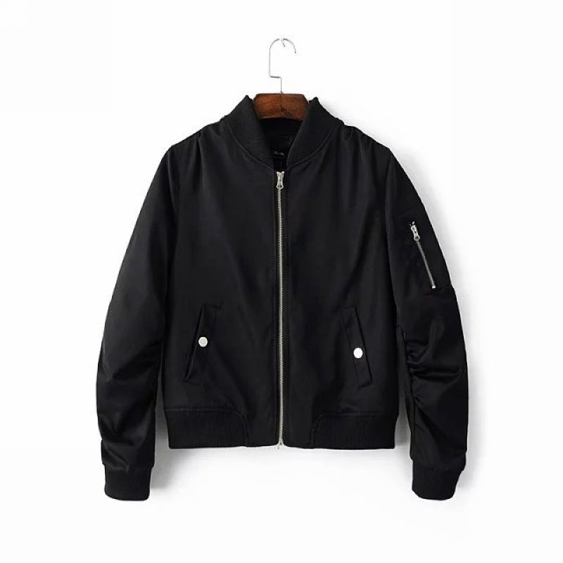 Women's bomber jacket with practical pockets and sporty cut NOVAE
