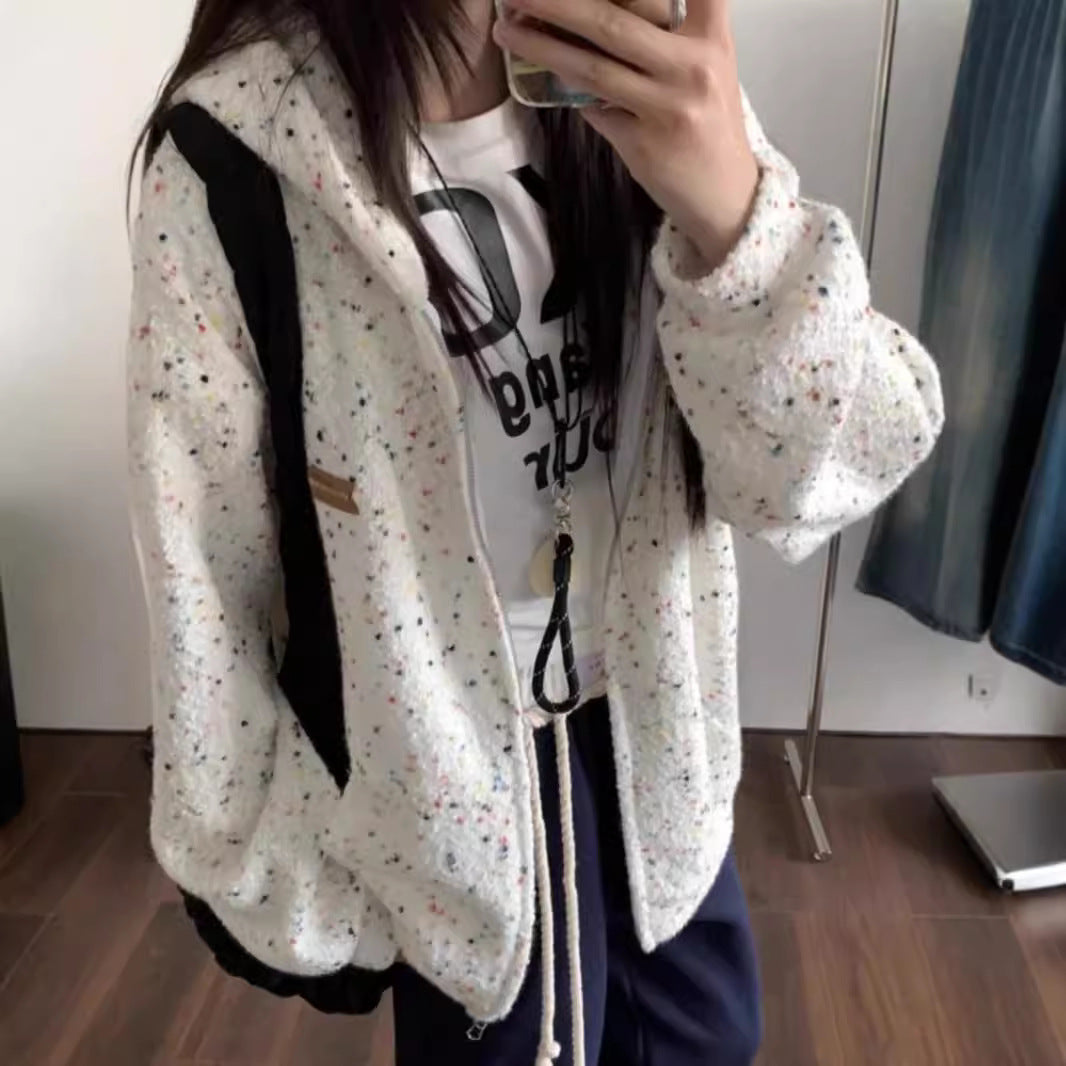 Women's air-cushioned jacket with practical zipper and side pockets NOVAE