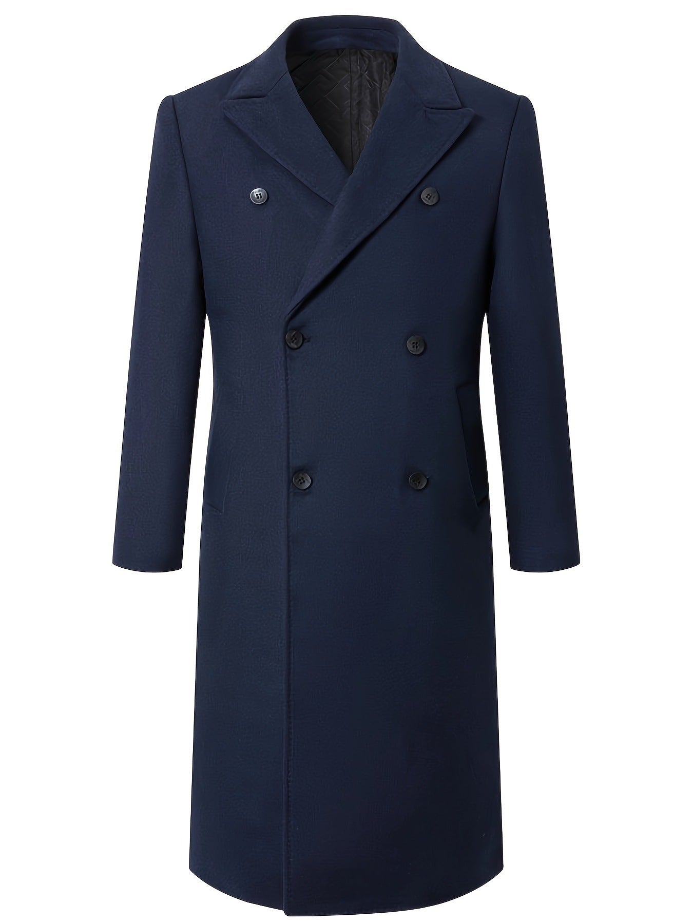 Men's elegant double-front coat with traditional collar NOVAE