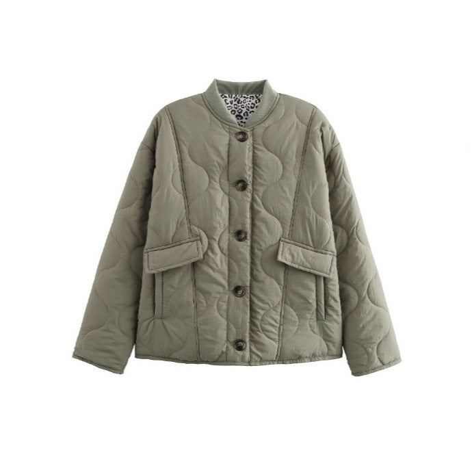 Women's quilted jacket with modern details and practical pockets NOVAE