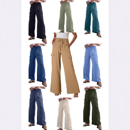 Women's cargo trousers in lightweight jersey NOVAE