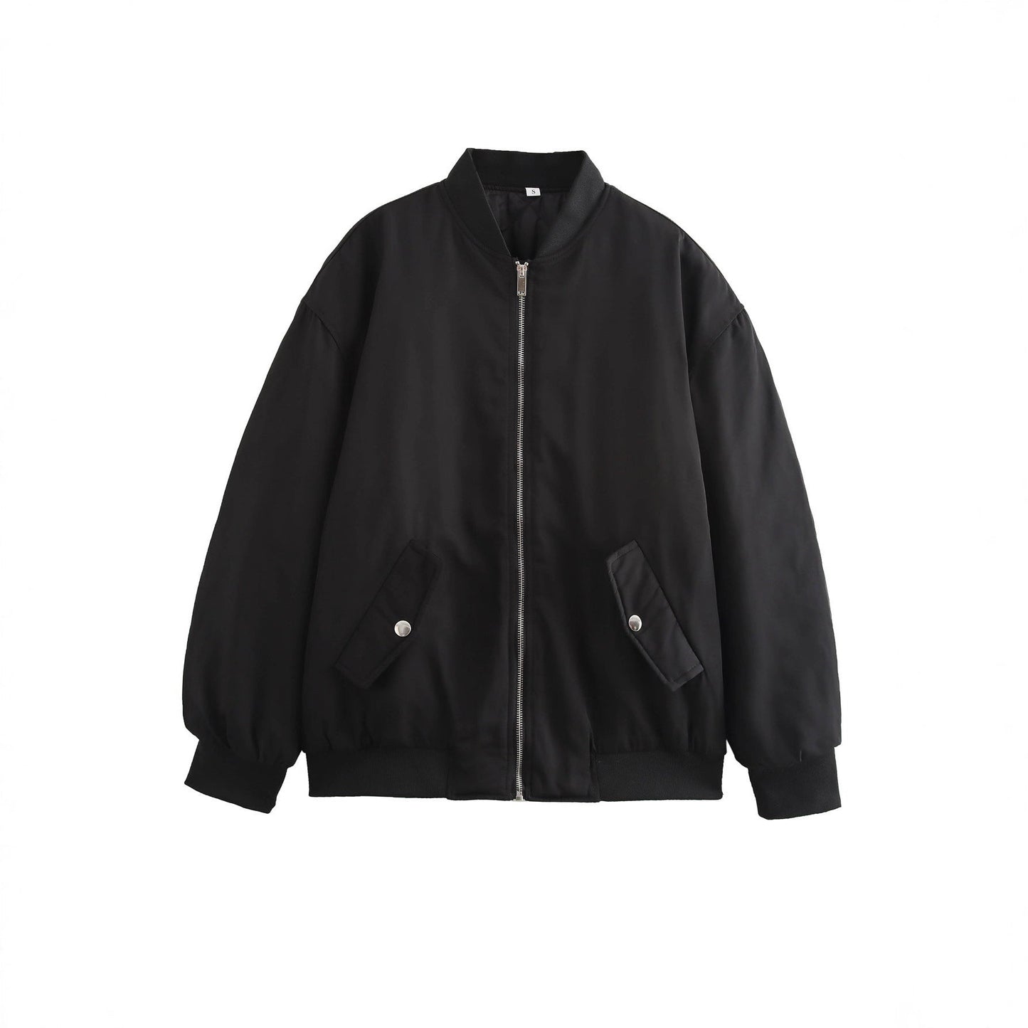 Women's casual bomber jacket with elasticated waistband and practical pockets NOVAE