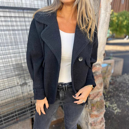 Women's cozy oversized wool jacket NOVAE